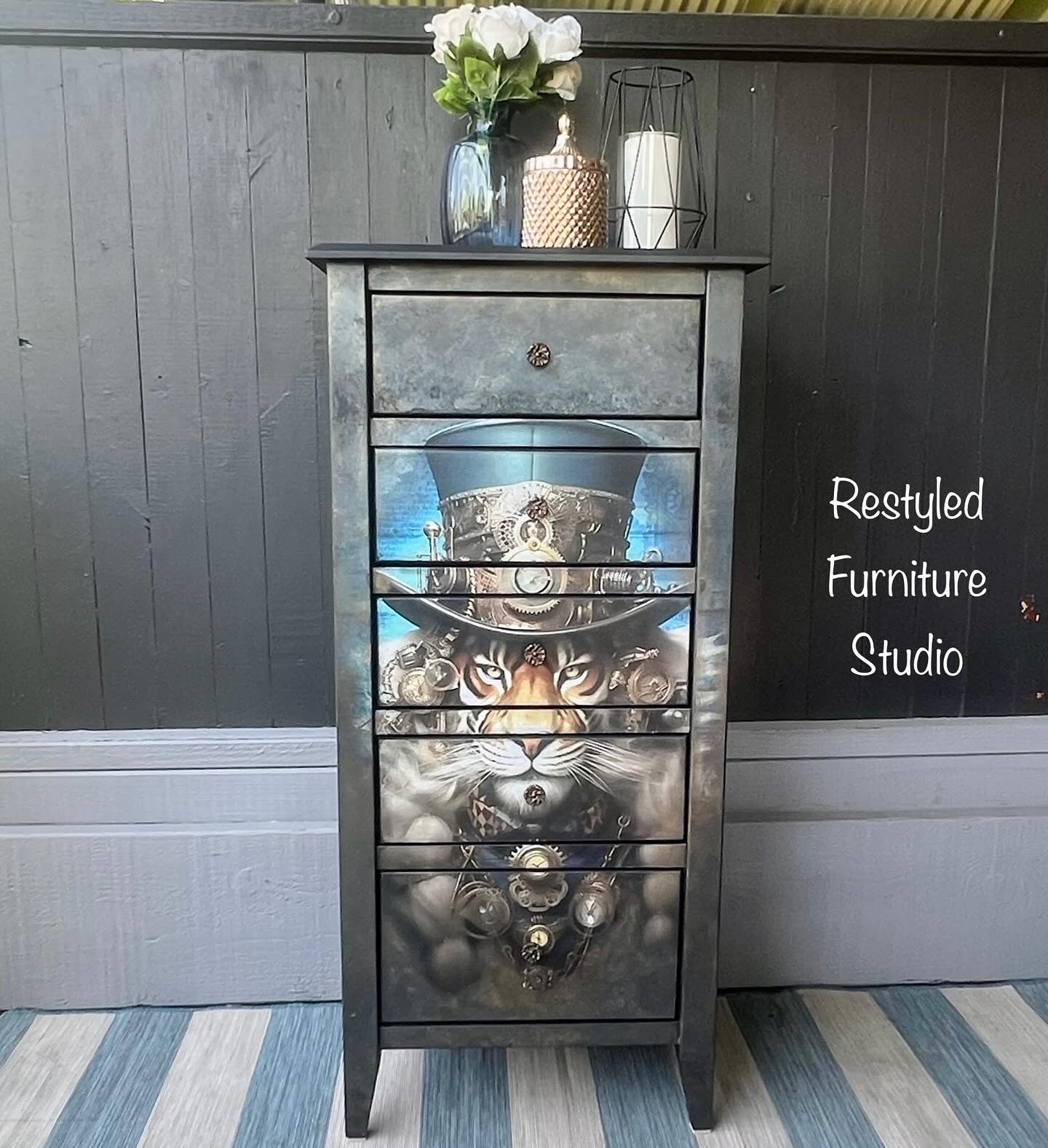 Steampunk Drawers by Restyled Furniture Studio