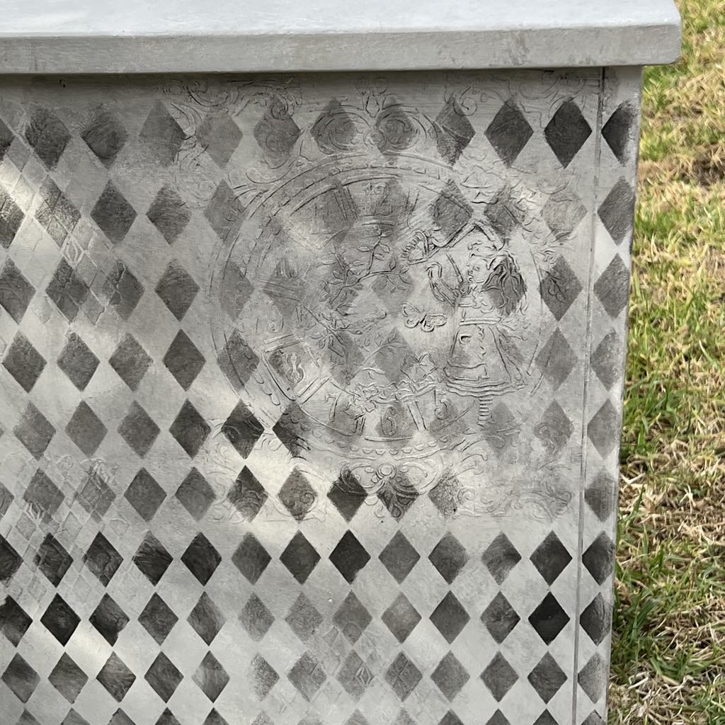 Alice and Mad Hatter Bedside Tables by Restyled Furniture Studio