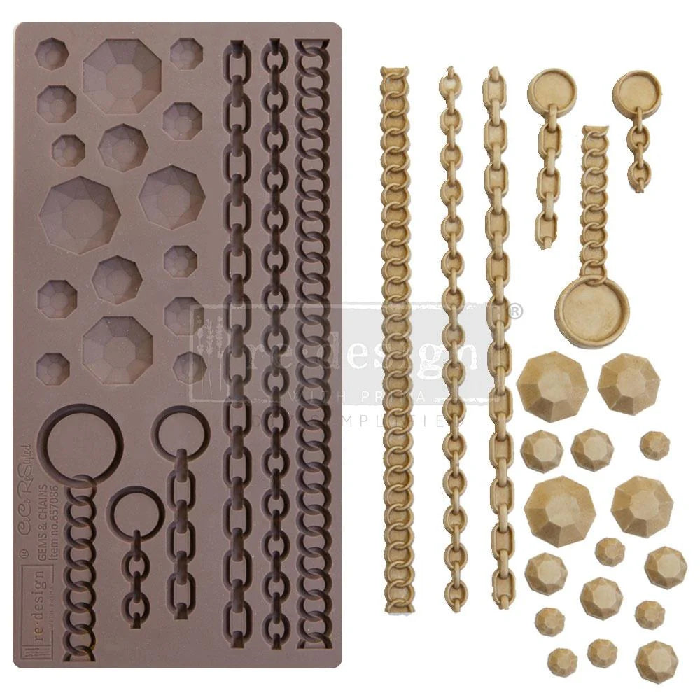 Redesign Decor Mould® Gems and Chains