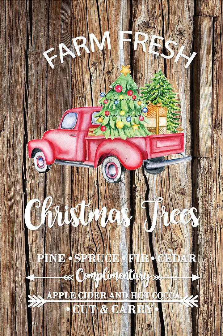 Grys Textured Decoupage Paper - Christmas Fresh Trees