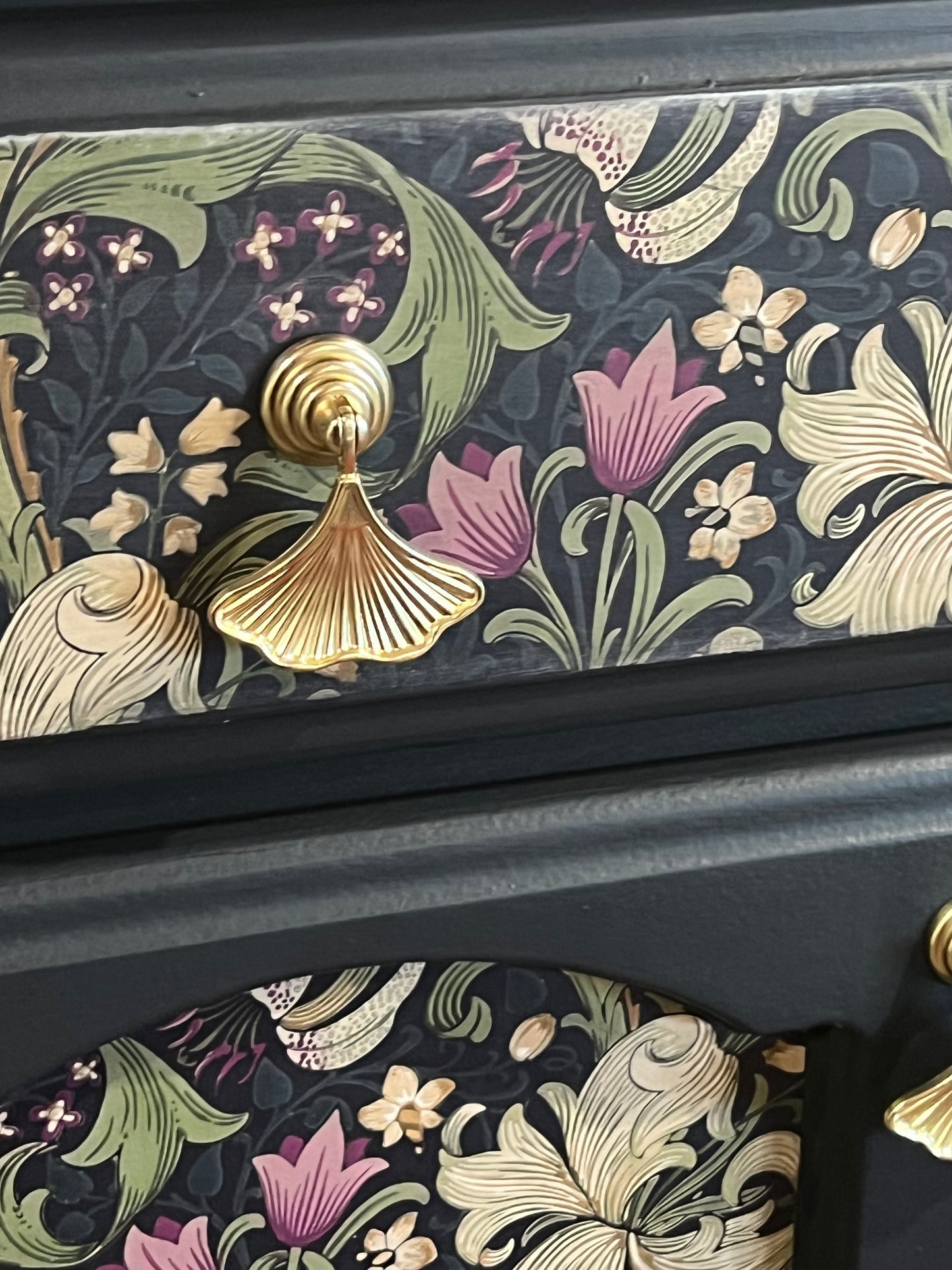 William Morris Golden Lily Sideboard by Restyled Furniture Studio