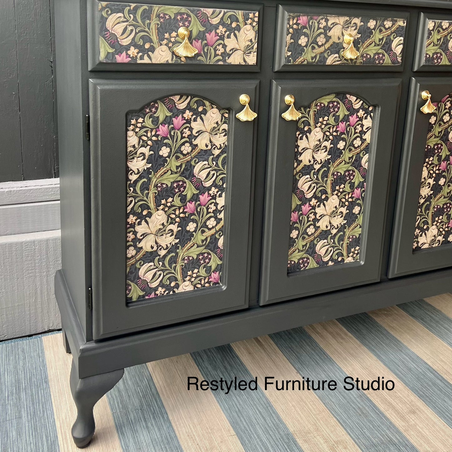 William Morris Golden Lily Sideboard by Restyled Furniture Studio