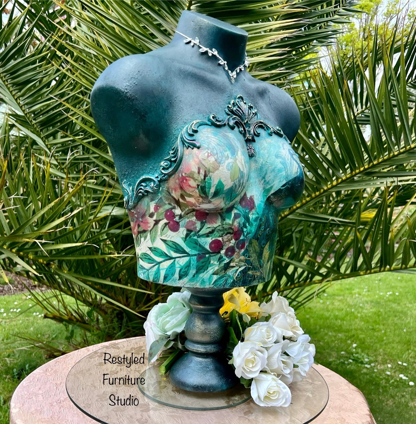 Peacock Mannequin Bust by Restyled Furniture Studio