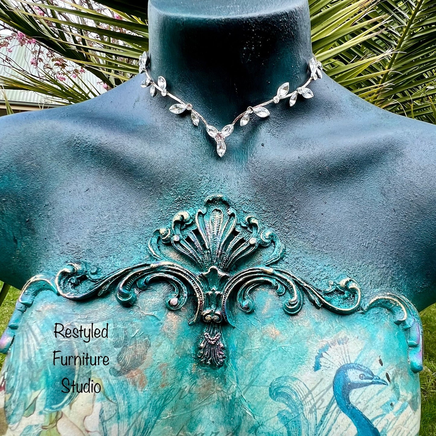 Peacock Mannequin Bust by Restyled Furniture Studio