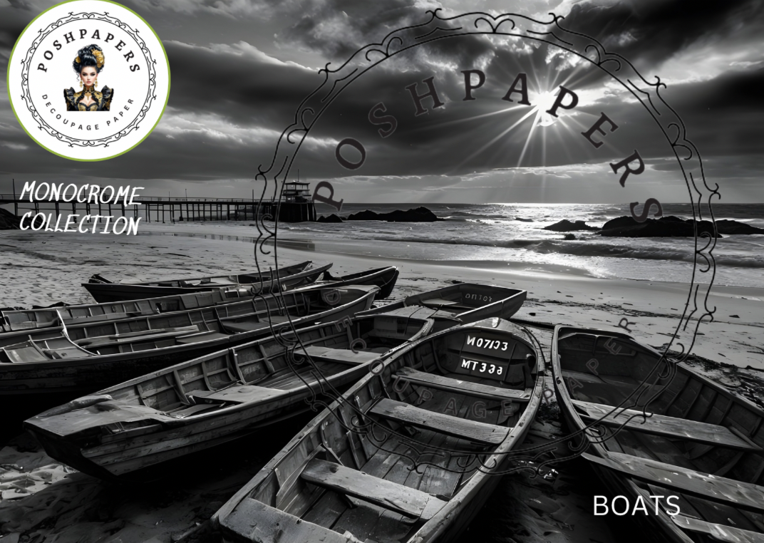 Posh Papers Decoupage Paper - Boats