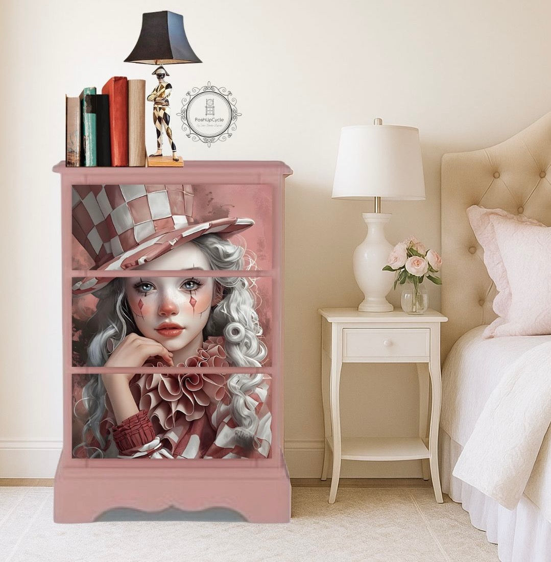 Posh Papers Decoupage Paper - Harlequin Elaine