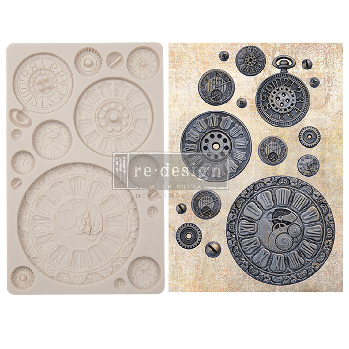 Redesign Decor Mould® Finnabair Imaginarium - Clock Faces