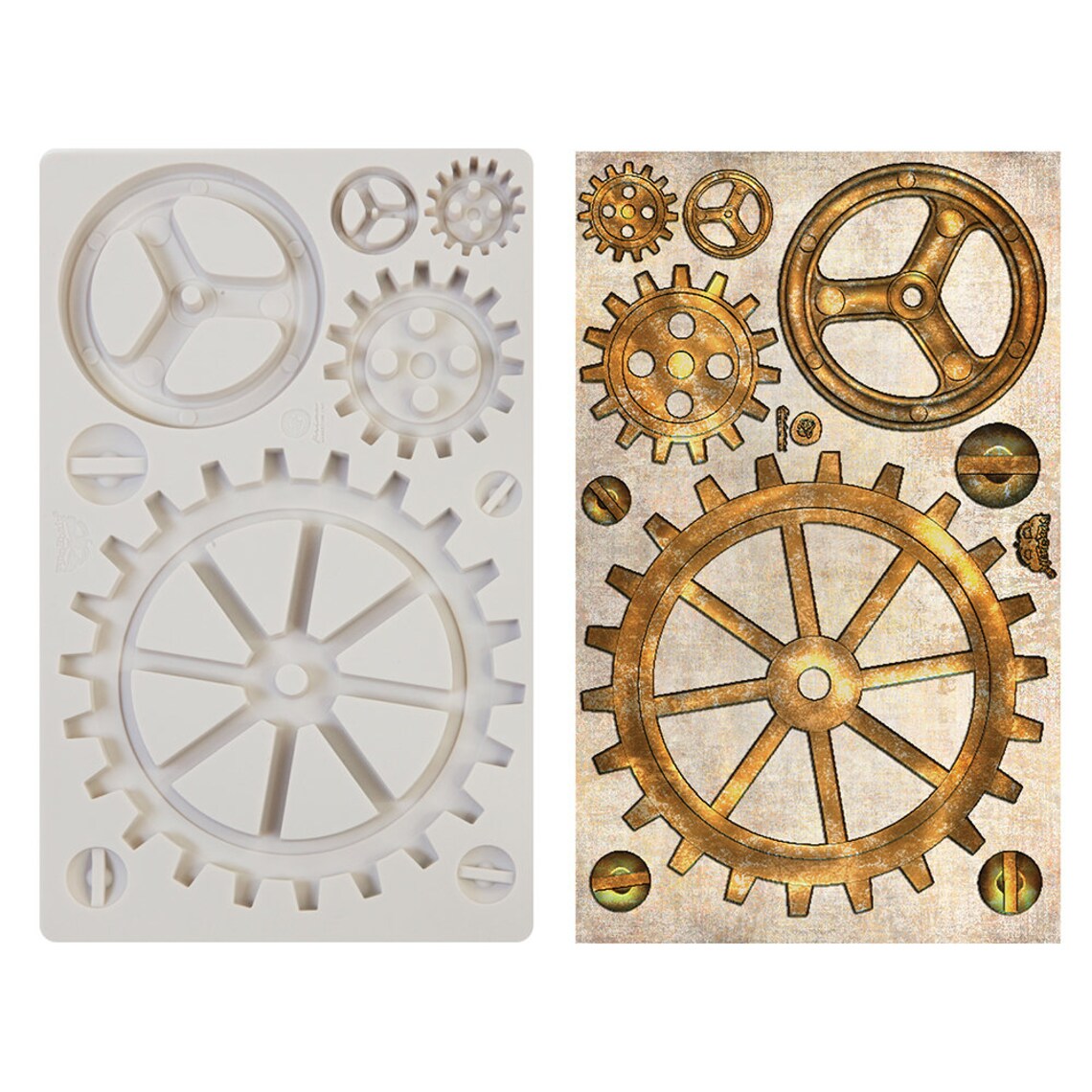 Redesign Decor Mould® Finnabair Imaginarium - Large Gears