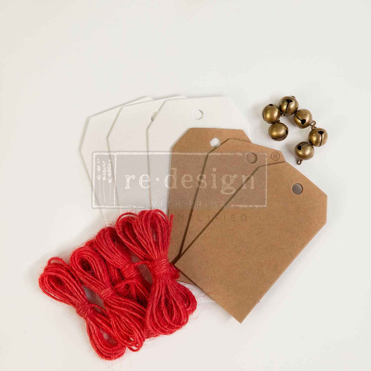 Redesign with Prima - Christmas Chipboard Tags x 6