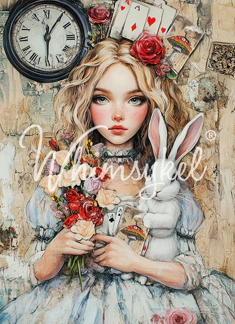 Whimsykel Decoupage Paper - Allison Wonderland (Alice)