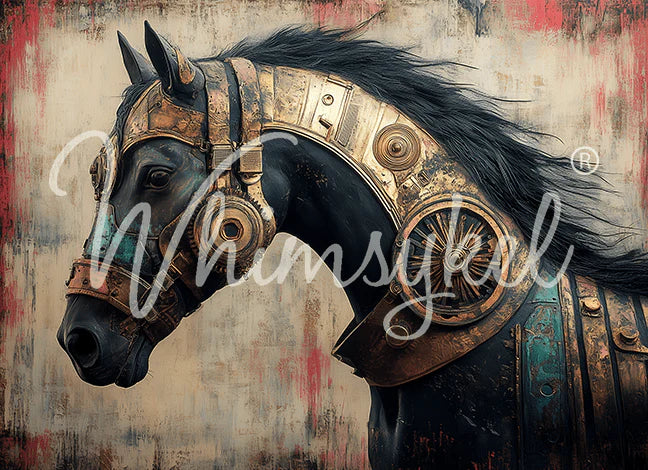 Whimsykel Decoupage Paper - Brass Bridle