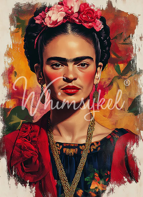 Whimsykel Decoupage Paper - Frida Kahlo Colours