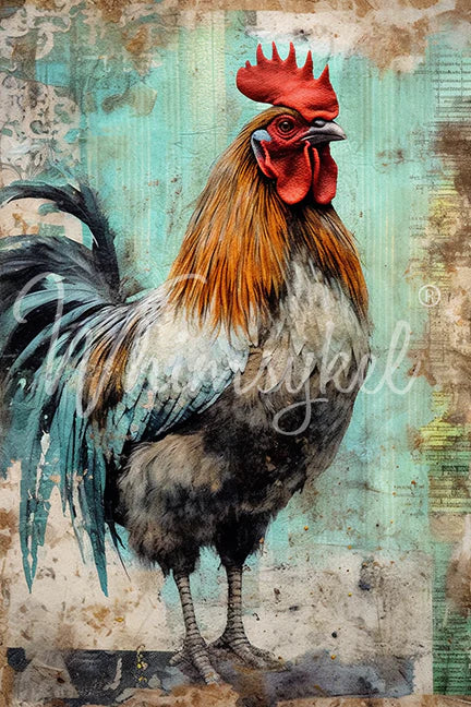 Whimsykel Decoupage Paper - Hues and Feathers