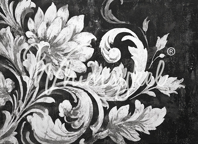 Whimsykel Decoupage Paper - Noir Brocade