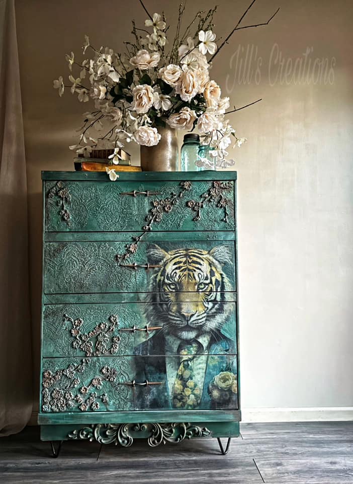 Whimsykel Decoupage Paper - Sebastian Tiger