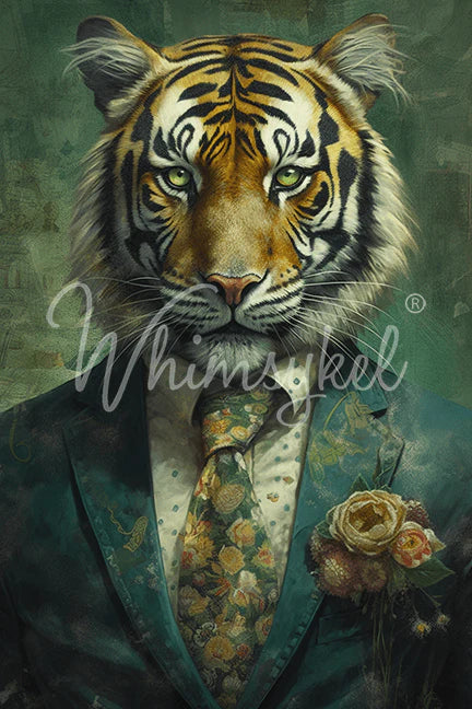 Whimsykel Decoupage Paper - Sebastian Tiger