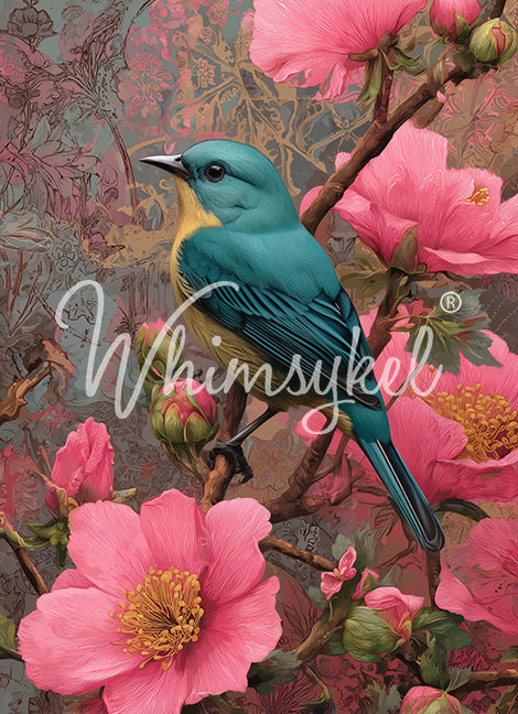 Whimsykel Decoupage Paper - Songbird Blooms