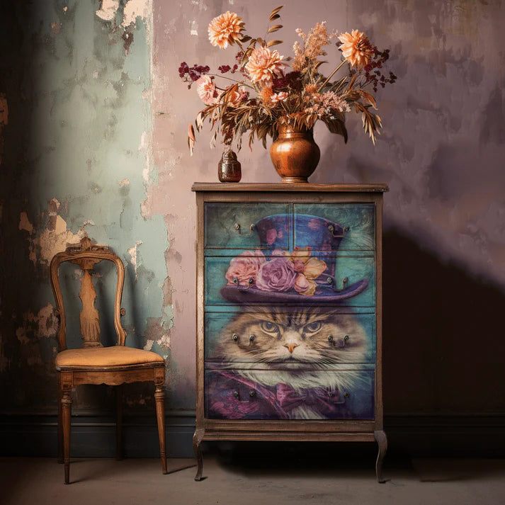 Whimsykel Decoupage Paper - Sour Puss