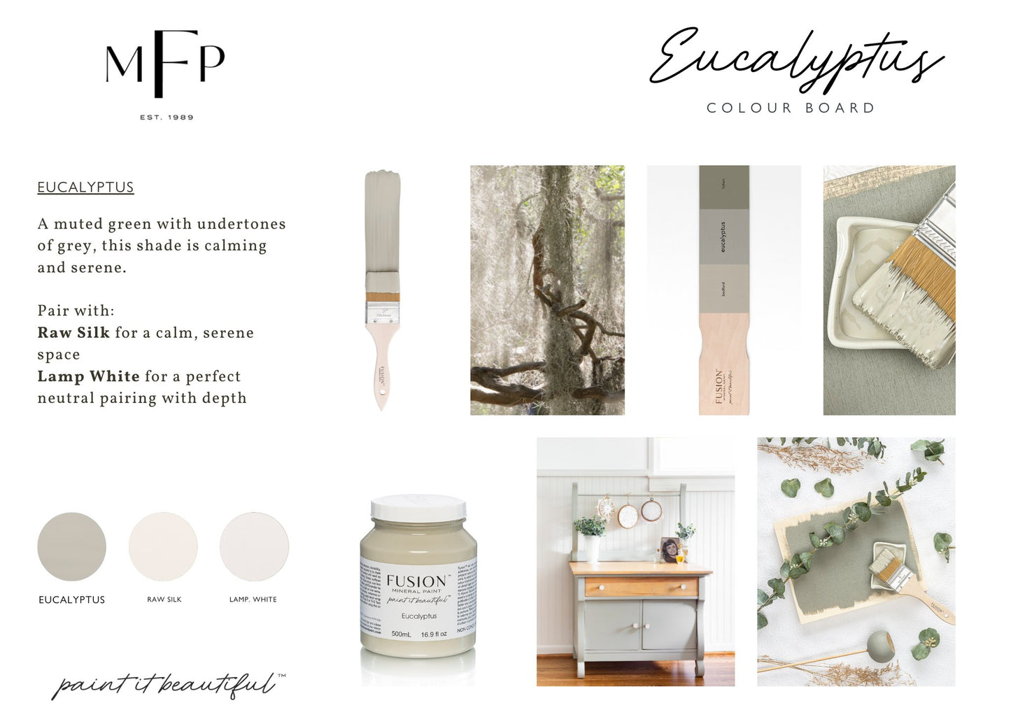 Restyled Furniture Studio Yarra Valley Melbourne Australia Fusion Mineral Paint Furniture Painting Supplies Eucalyptus