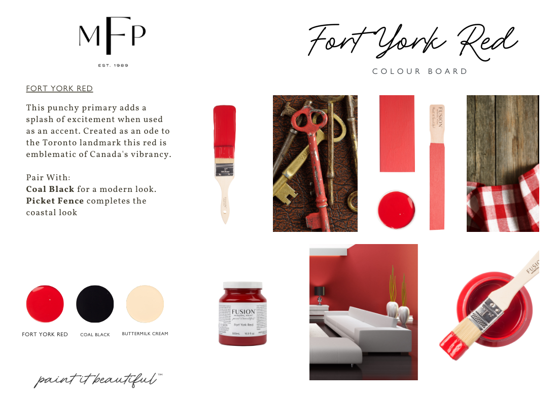 Restyled Furniture Studio Yarra Valley Melbourne Australia Fusion Mineral Paint Furniture Painting Supplies Fort York Red