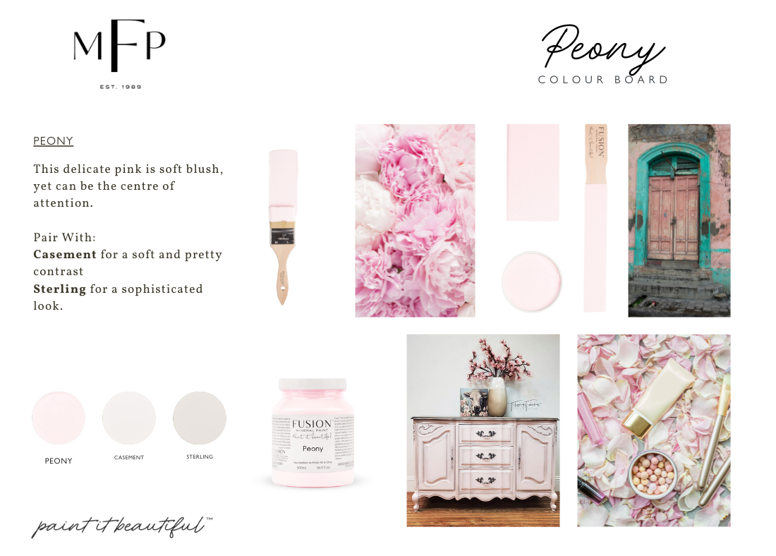 Restyled Furniture Studio Yarra Valley Melbourne Australia Fusion Mineral Paint Furniture Painting Supplies Peony