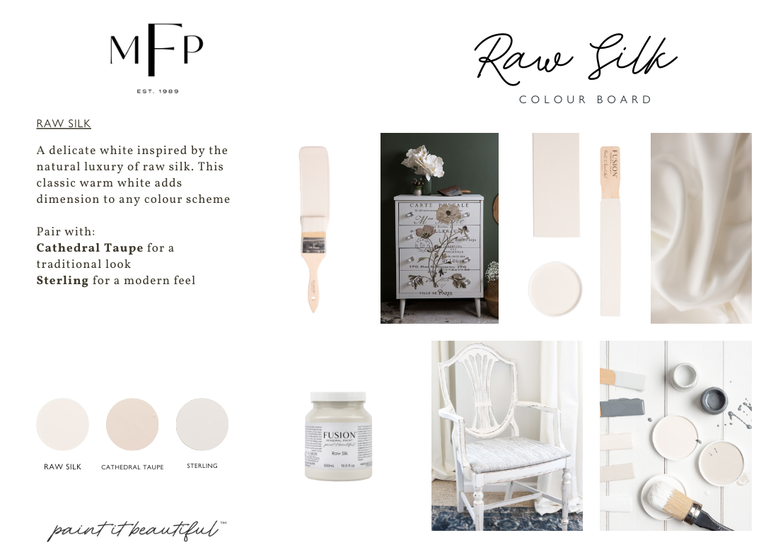 Restyled Furniture Studio Yarra Valley Melbourne Australia Fusion Mineral Paint Furniture Painting Supplies Raw Silk