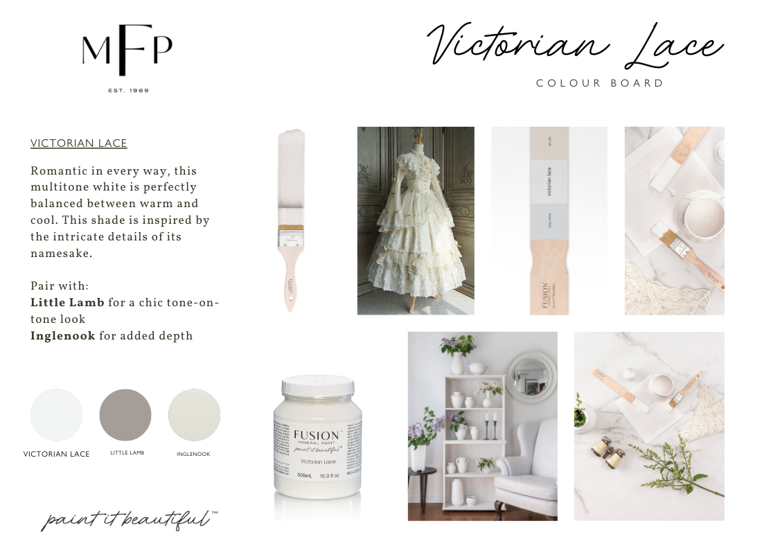 Restyled Furniture Studio Yarra Valley Melbourne Australia Fusion Mineral Paint Furniture Painting Supplies Victorian Lace