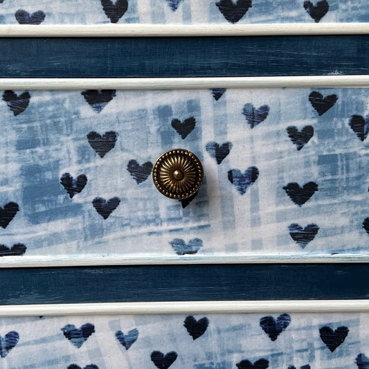 Project 7 of 52 - Bedside Table with a Faux Denim Look - Happy Valentines Day