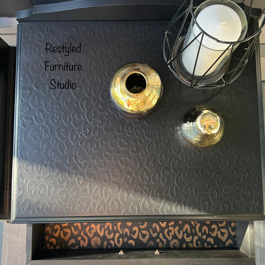 Project 5 of 52 Part 3 - Roaring Transformation: Refurbishing a Queen Anne Set of Drawers into a Leopard-Inspired Masterpiece