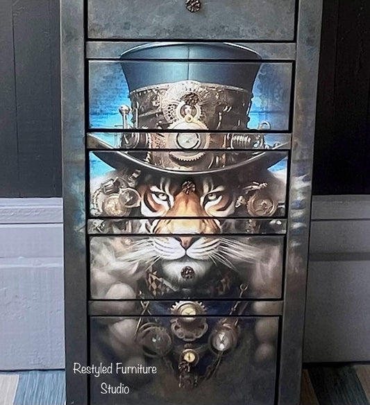 Steampunk Drawers by Restyled Furniture Studio