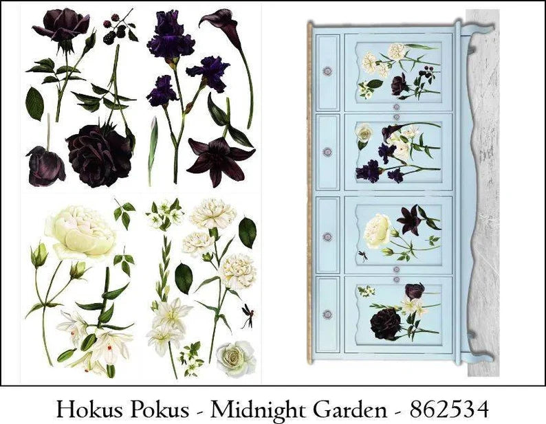 Hokus Pokus Midnight Garden Transfer