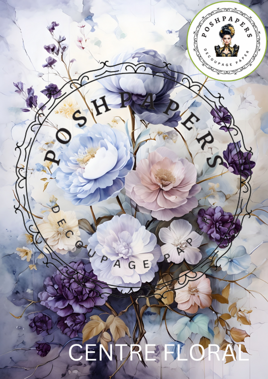 Posh Papers Decoupage Paper - Floral Centre