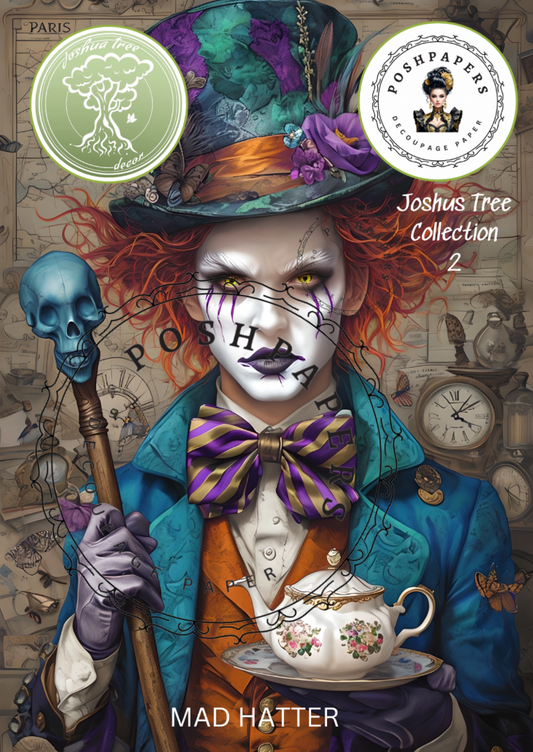 Posh Papers Decoupage Paper - Mad Hatter