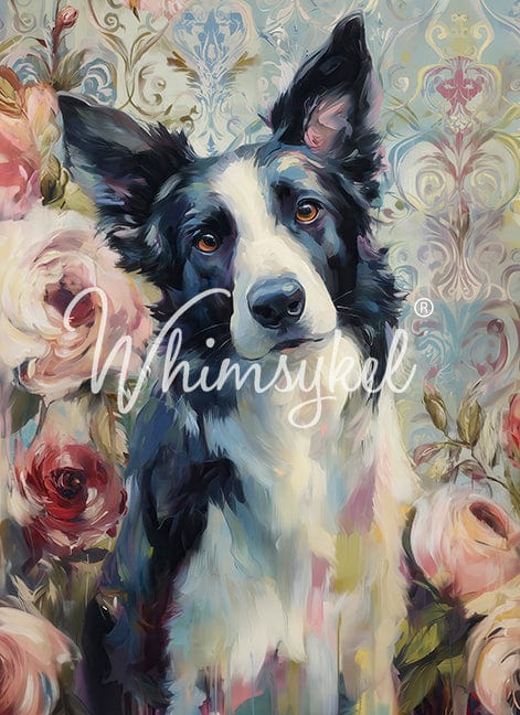 Whimsykel Decoupage Paper - Border Collie
