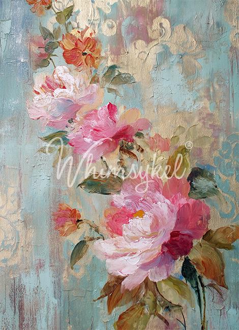 Whimsykel Decoupage Paper - Fresco of Roses 2