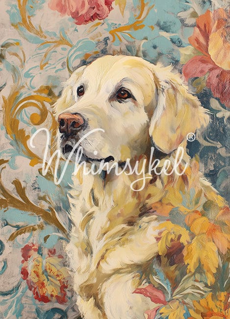Whimsykel Decoupage Paper - Golden Retreiver