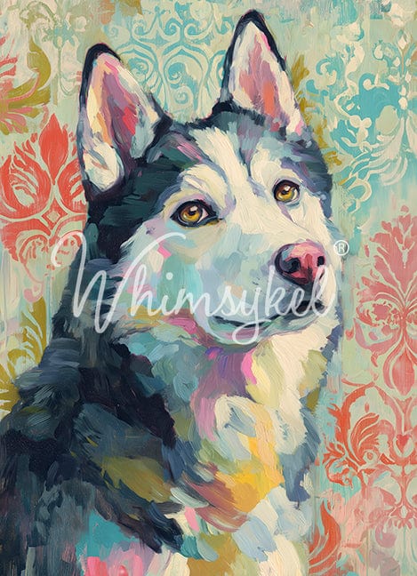 Whimsykel Decoupage Paper - Husky