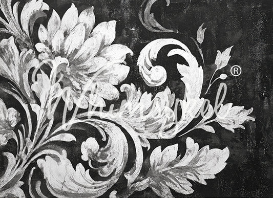 Whimsykel Decoupage Paper - Noir Brocade