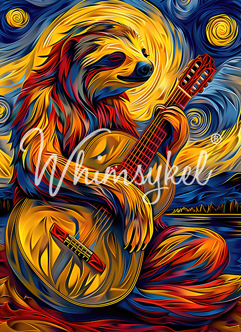 Whimsykel Decoupage Paper - Slow Guitar