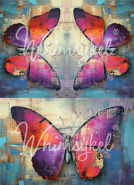 Whimsykel Decoupage Paper - Unfolding Trio