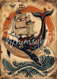 Whimsykel Decoupage Paper - Whale of a Tale