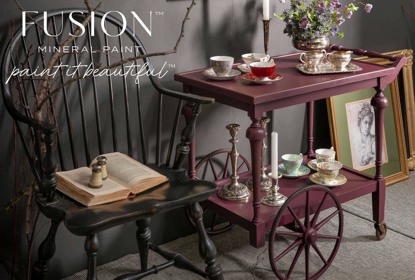 Restyled Furniture Studio Yarra Valley Melbourne Australia Fusion Mineral Paint Furniture Painting Supplies Elderberry